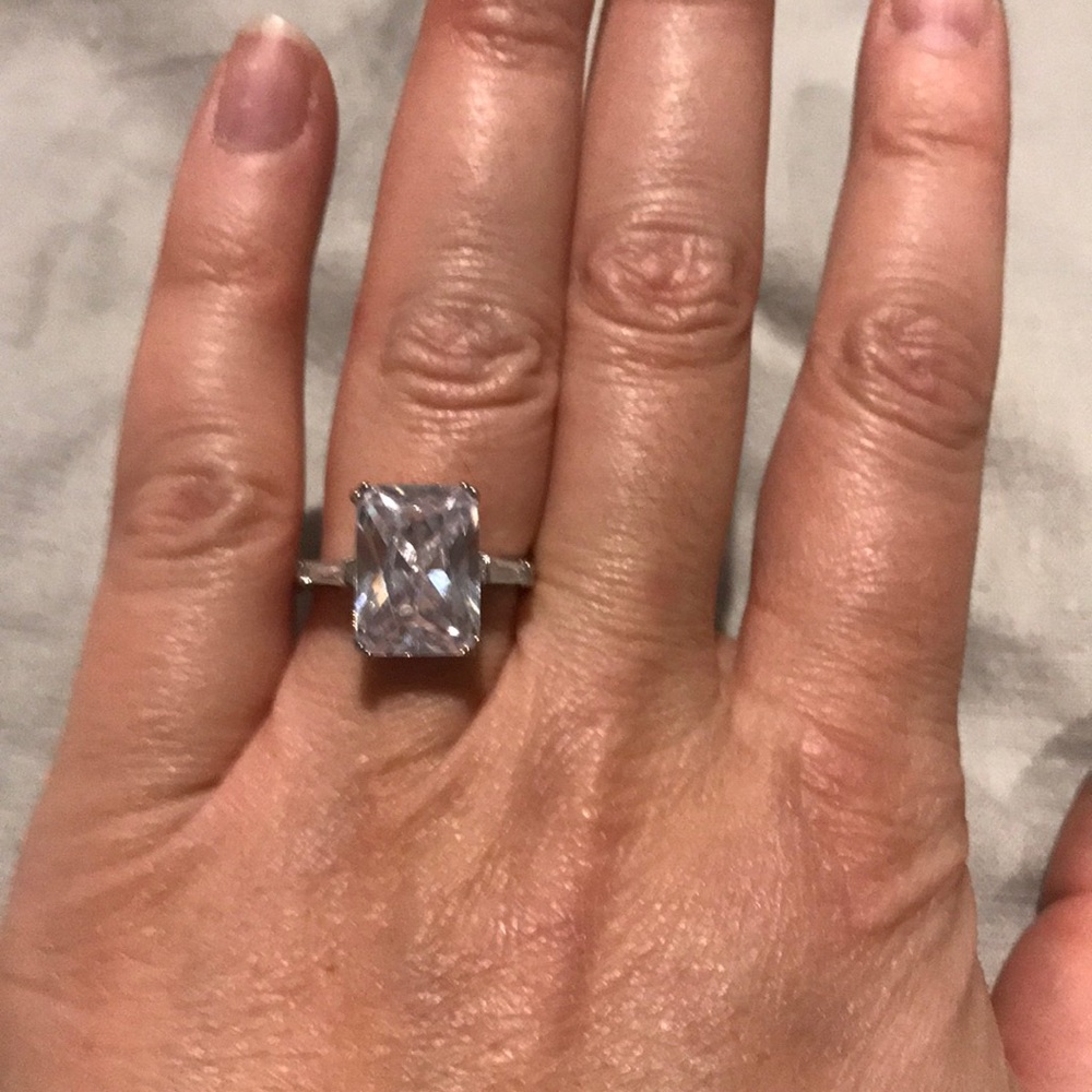 Cubic zirconia ring 9